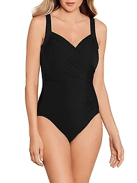 DDD Styles Sanibel Ruched One-Piece Swimsuit
