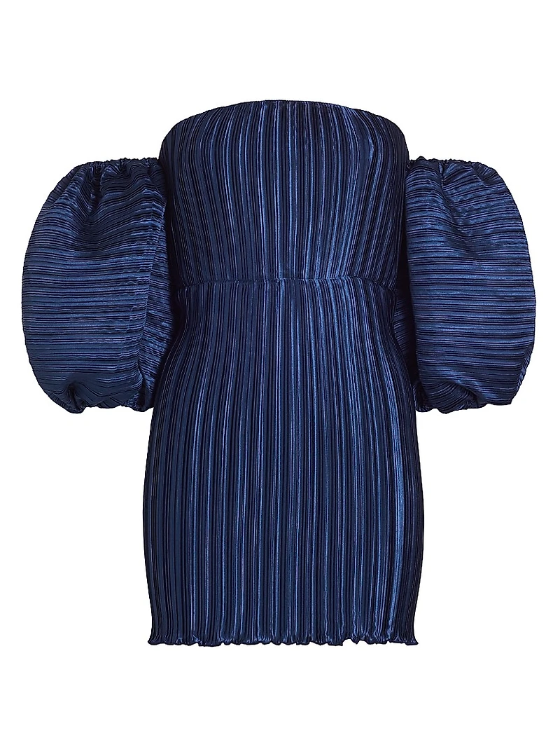 City Of Lights Sirene Off-The-Shoulder Minidress