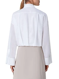 Cotton Voile Crop Shirt