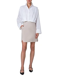 Cotton Voile Crop Shirt