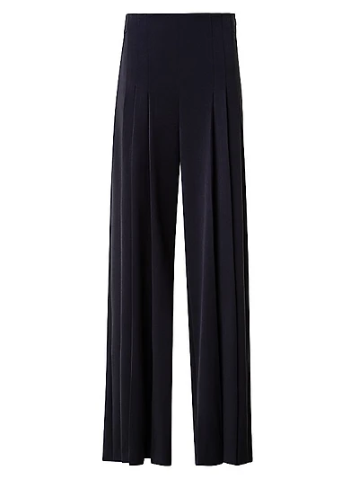 Miyuki Wide-Leg Wool-Blend Pants