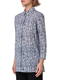 Printed Cotton Voile Blouse