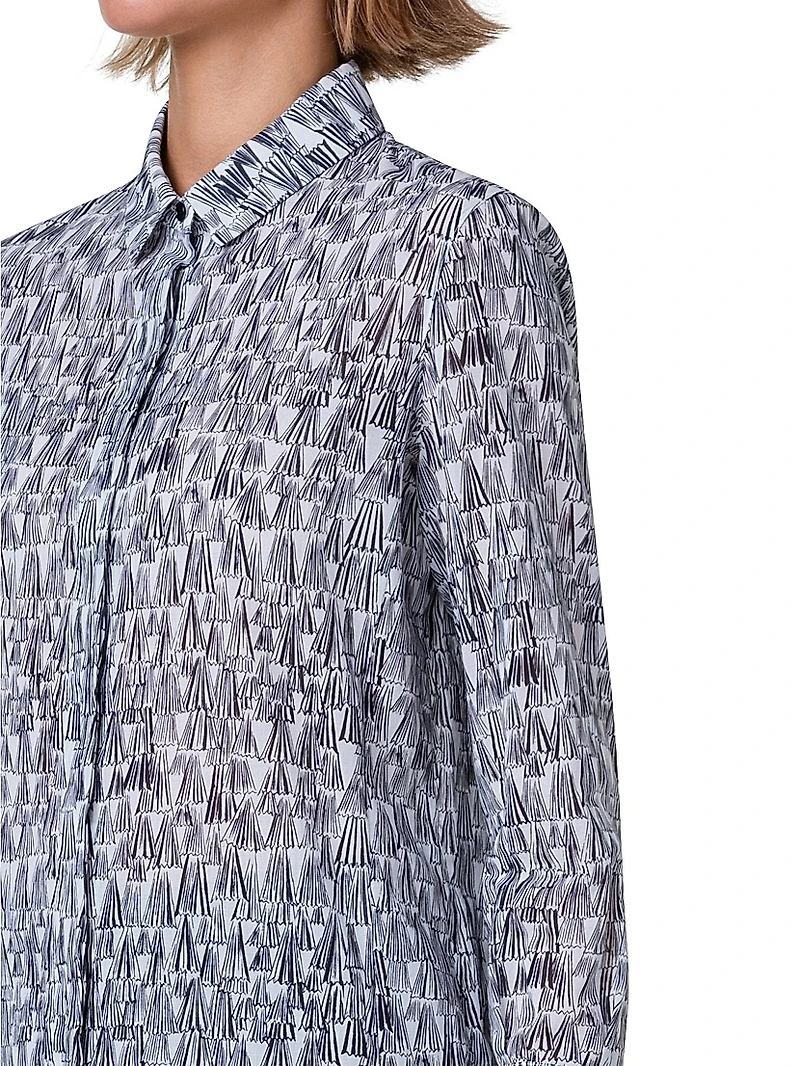 Printed Cotton Voile Blouse