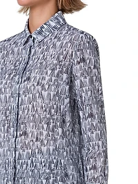Printed Cotton Voile Blouse