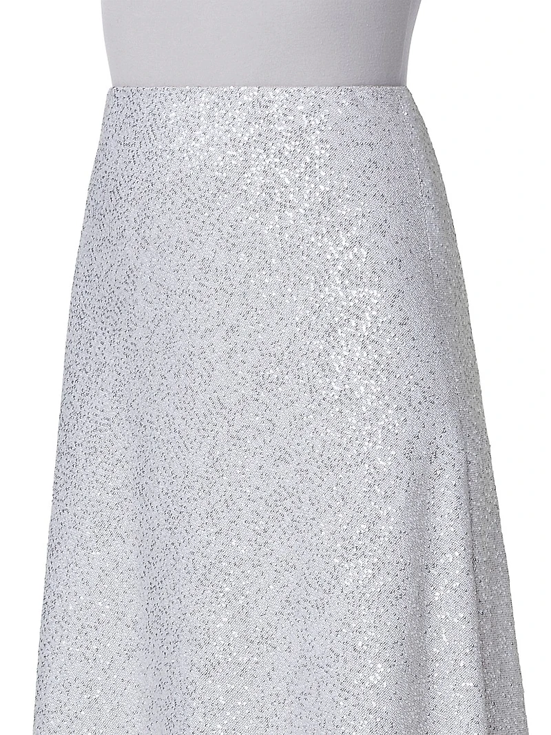 Sequined A-Line Maxi-Skirt