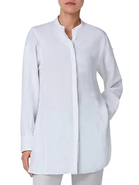 Long-Sleeve Linen Tunic