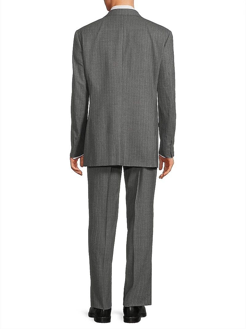 Siena Pinstriped Stretch Wool Suit