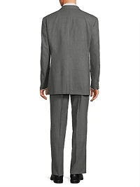 Siena Pinstriped Stretch Wool Suit