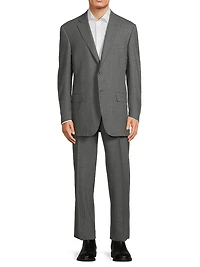 Siena Pinstriped Stretch Wool Suit
