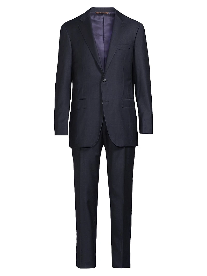 Kei Blue Plaid Fashion Window Suit