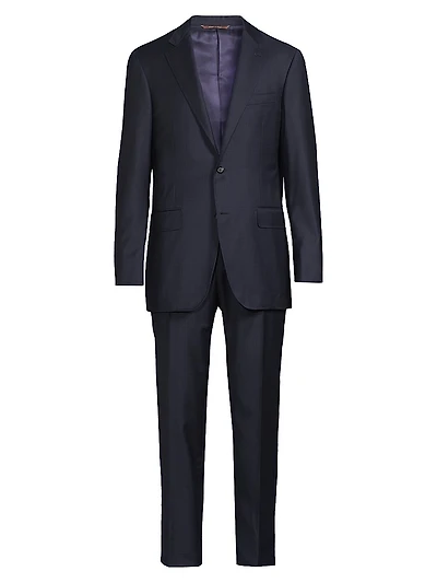 Kei Blue Plaid Fashion Window Suit