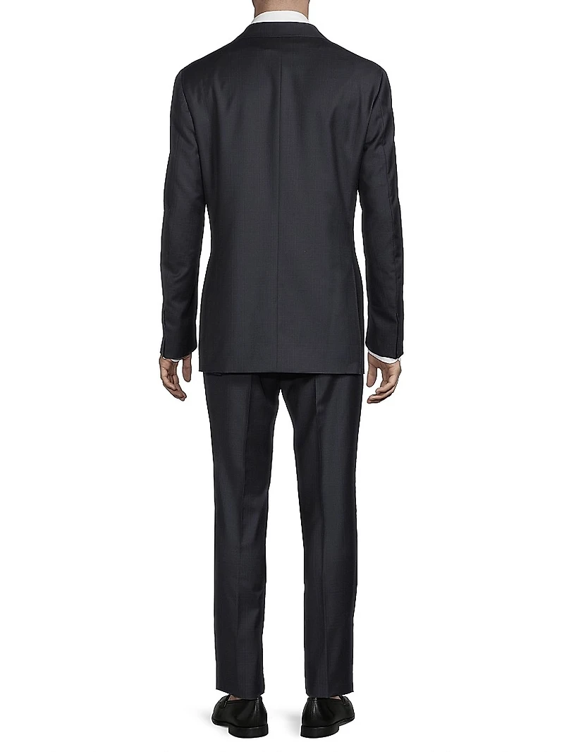 Kei Blue Plaid Fashion Window Suit