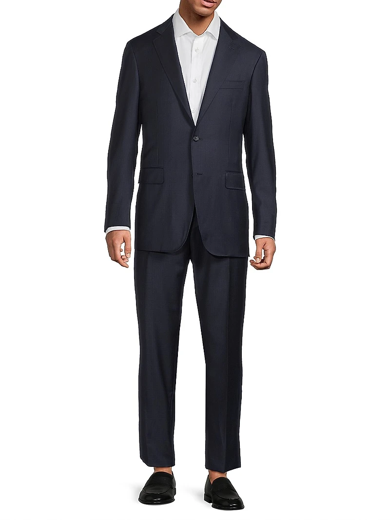 Kei Blue Plaid Fashion Window Suit