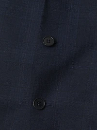 Milano Textured Plaid Wool Suit