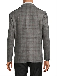Kei Large Plaid Wool Sportcoat