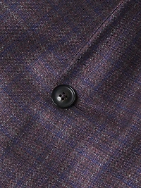 Kei Plaid Silk-Cashmere Single-Breasted Sport Coat