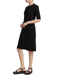 COLLECTION Short-Sleeve Polo Midi-Dress