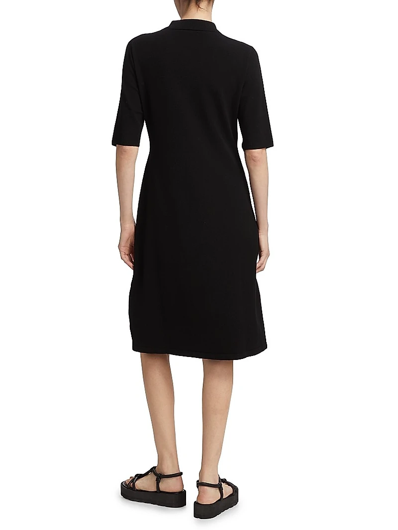COLLECTION Short-Sleeve Polo Midi-Dress