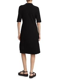 COLLECTION Short-Sleeve Polo Midi-Dress