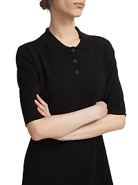 COLLECTION Short-Sleeve Polo Midi-Dress