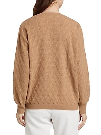 COLLECTION Pointelle V-Neck Cashmere Sweater