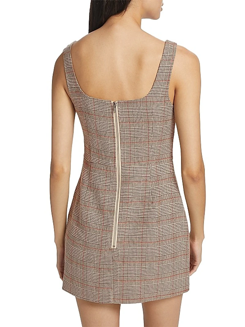 Elena Plaid Tailored Minidress