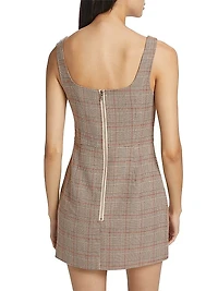 Elena Plaid Tailored Minidress