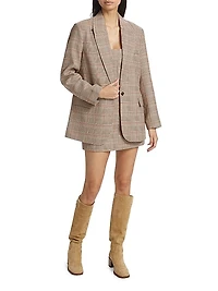 Elena Plaid Tailored Minidress