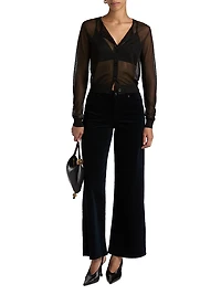 Le Palazzo High-Rise Wide-Leg Jeans