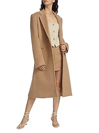 Wool A-Line Mini Skirt