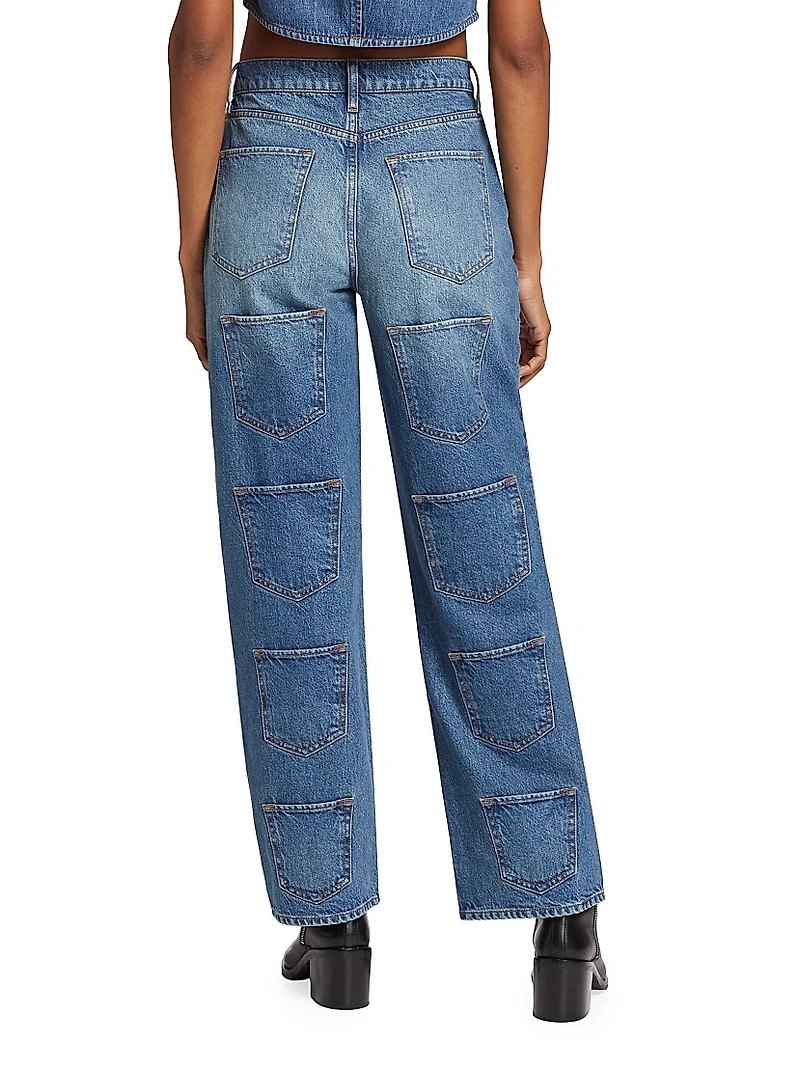 Ms. Mackie Gradient High-Rise Baggy Jeans