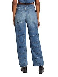 Ms. Mackie Gradient High-Rise Baggy Jeans
