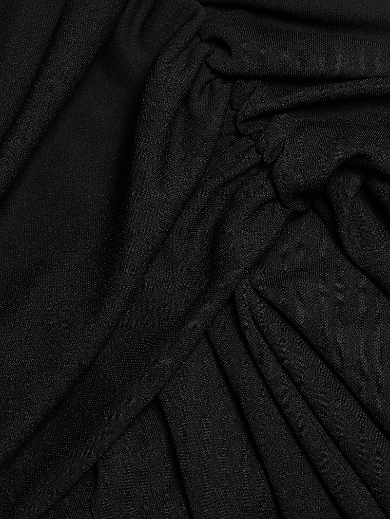 Ronaldo Ruched Jersey Drape Minidress