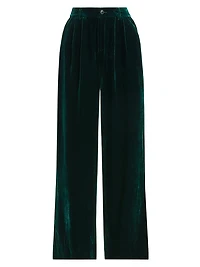 Rylie Velvet Wide-Leg Pants