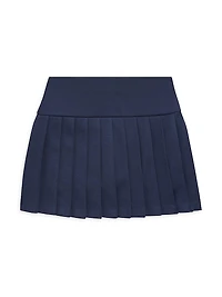 Little Girl's & Pleated Ponte Skirt