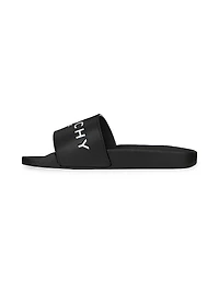 Slide Flat Sandals Rubber