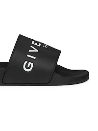 Slide Flat Sandals Rubber