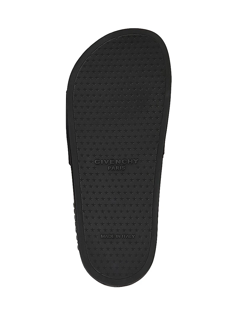 Slide Flat Sandals Rubber