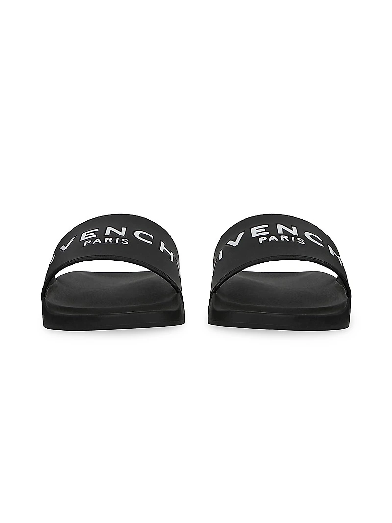 Slide Flat Sandals Rubber