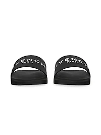 Slide Flat Sandals Rubber