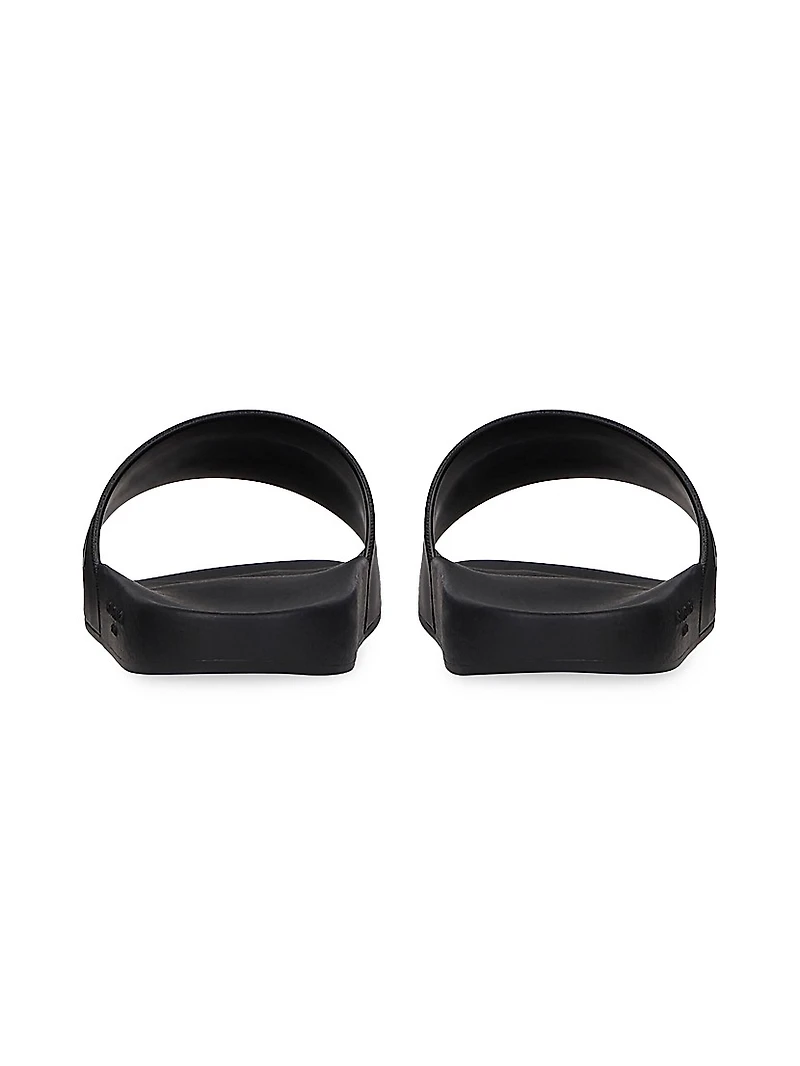 Slide Flat Sandals Rubber
