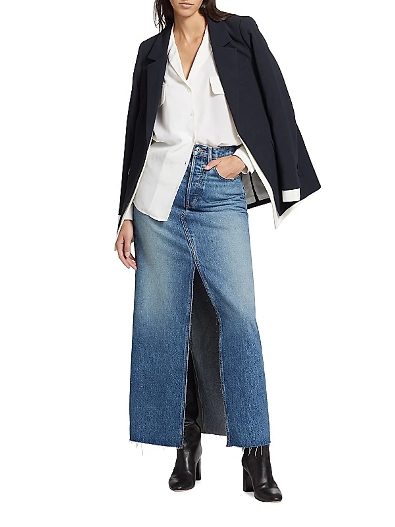 Sadie Denim Maxi Skirt