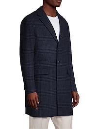 Sherwood Wool-Blend Houndstooth Coat
