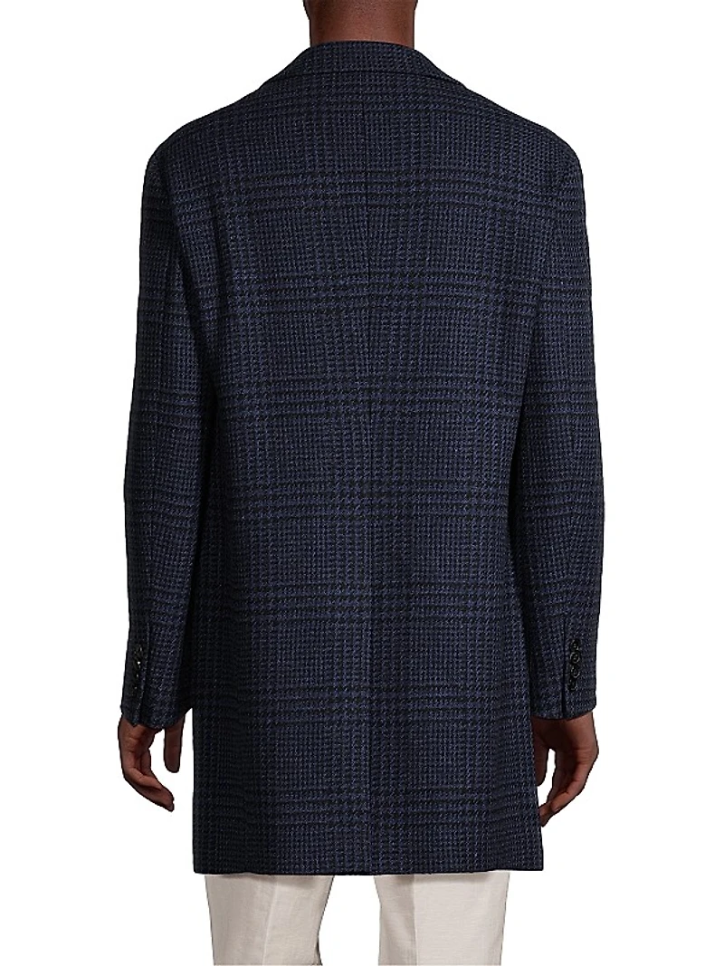 Sherwood Wool-Blend Houndstooth Coat