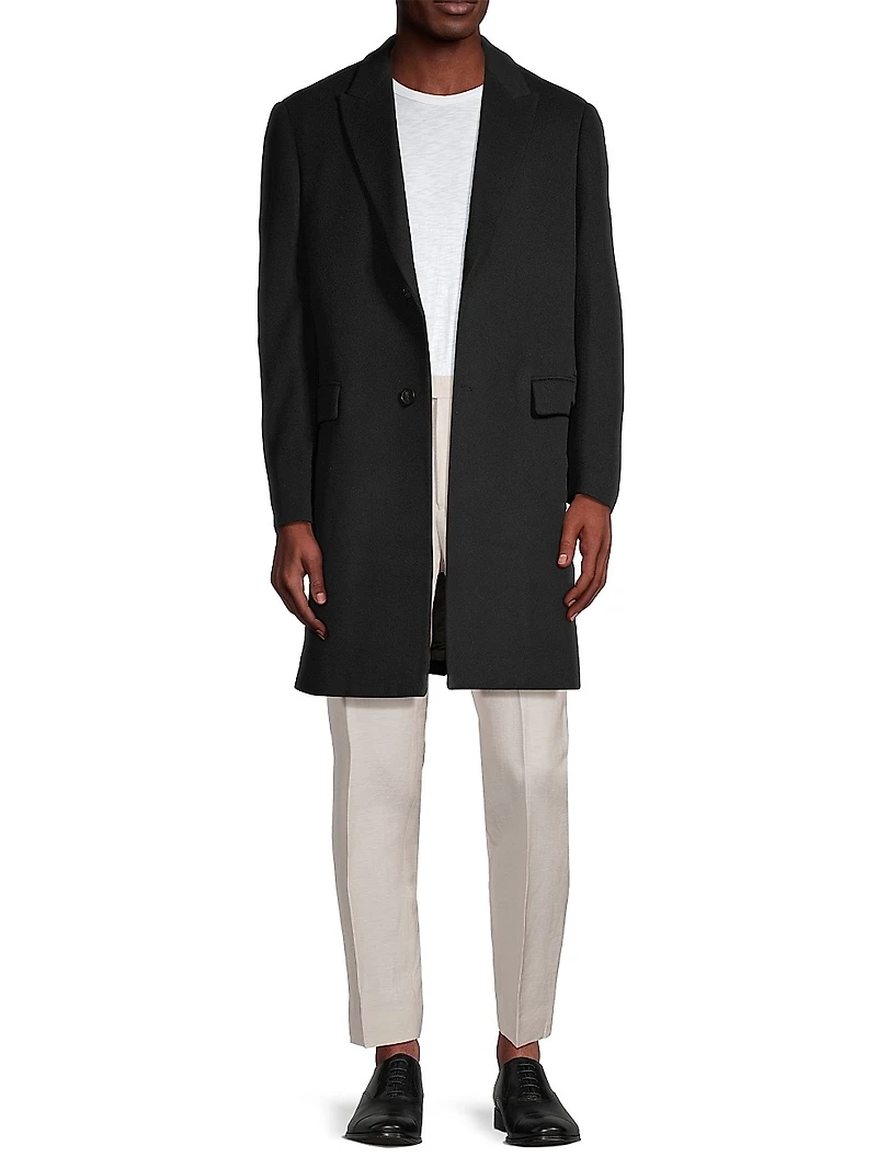 Sutton Wool Single-Breasted Coat
