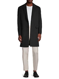 Sutton Wool Single-Breasted Coat
