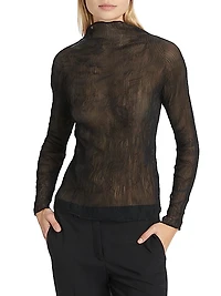 Chiffon Twist Plissé Blouse