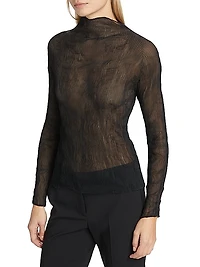 Chiffon Twist Plissé Blouse