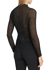 Chiffon Twist Plissé Blouse