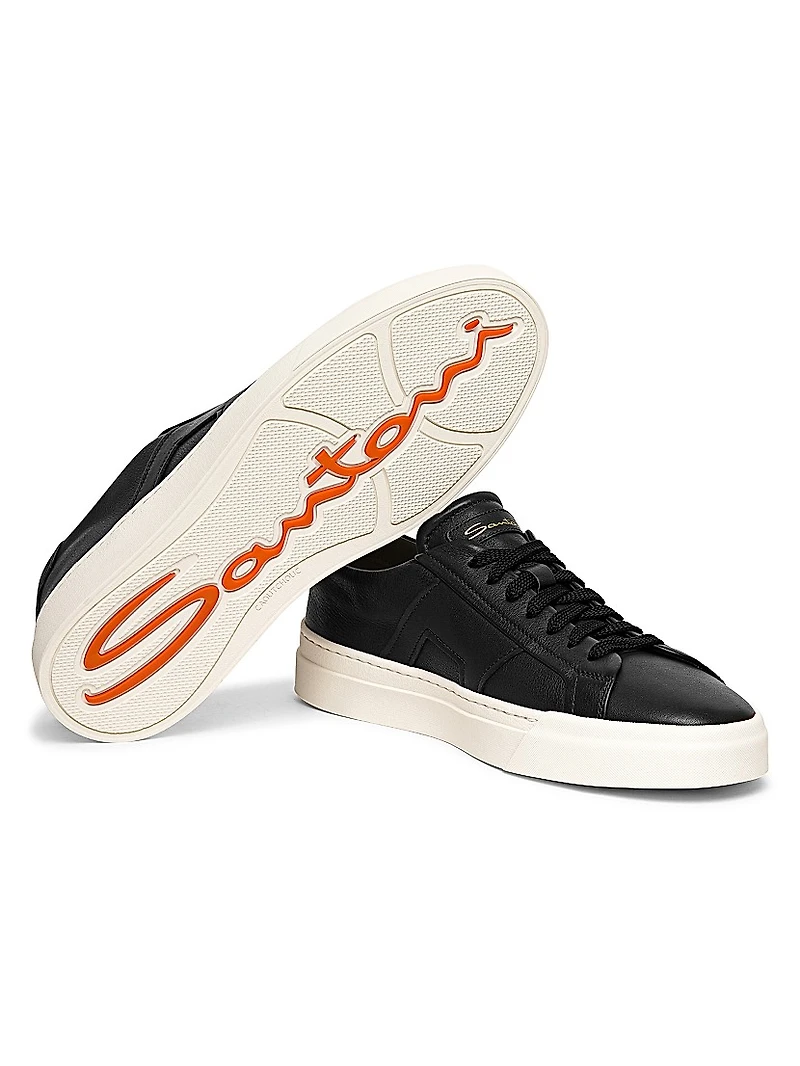 Leather Low-Top Sneakers